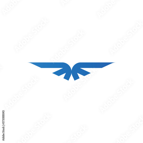 modern blue eagle logo design bird logo designmodern corporate, abstract letter logo photo