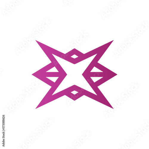 motif logo simple angular logo can be used for textilemodern corporate, abstract letter logo
