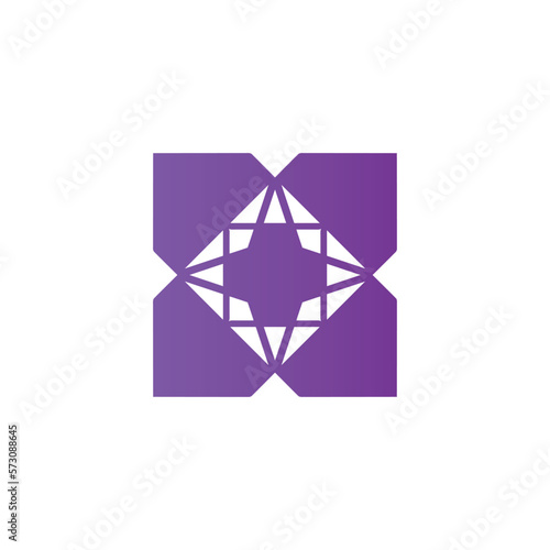 motif logo simple angular logo can be used for textilemodern corporate, abstract letter logo