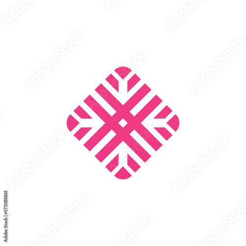 motif logo simple angular logo can be used for textilemodern corporate, abstract letter logo