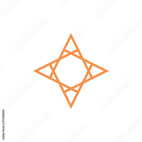 motif logo simple angular logo can be used for textilemodern corporate, abstract letter logo