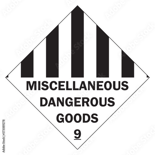 Class 9 Symbols: Miscellaneous Hazardous Materials