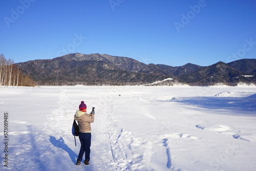 Lake Nukabira, Ice Lake in Kamishihoro, Hokkaido, Japan - 日本 北海道 上士幌町 糠平湖 音更川 photo