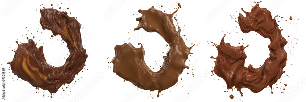 Illustration of melted and splashed chocolate element. pouring flowing chocolate. Transparent PNG is available. generative AI. Illustration of melted and splashed chocolate element. pouring flowing chocolate. Transparent PNG is available. generative AI.