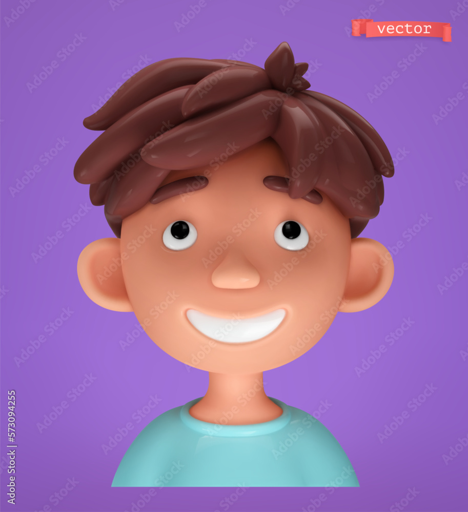 Boy 3d vector cartoon character Boy 3d vector cartoon character