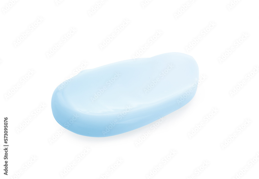Sample of cosmetic gel isolated on white Sample of cosmetic gel isolated on white
