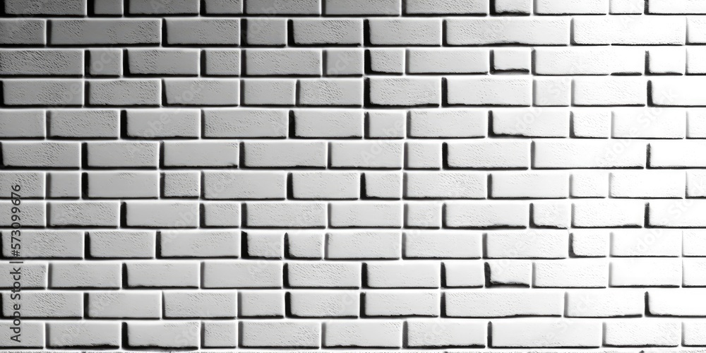 Background texture of small tiny white brick wall - generative ai Background texture of small tiny white brick wall - generative ai