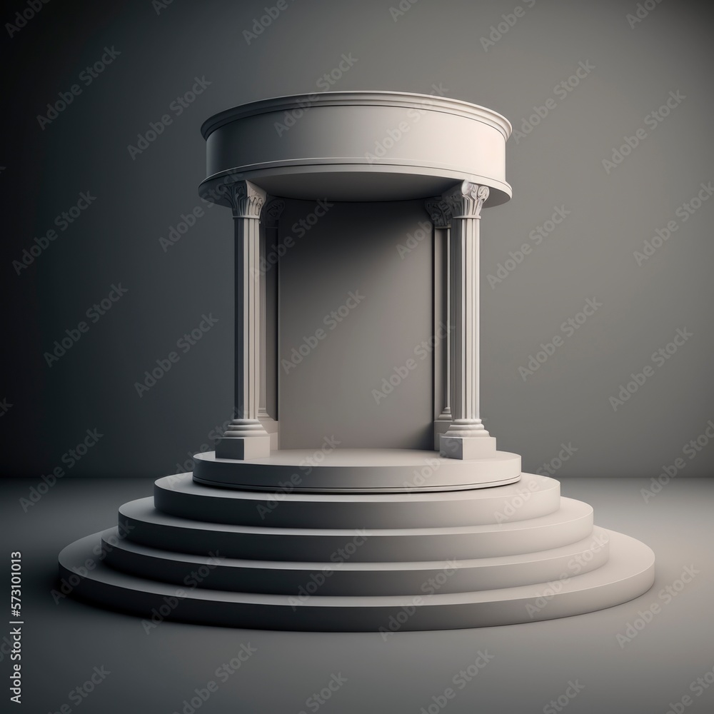 3d render of a column podium, product show case stand, Pedestal for display, Platform for design, 3d render of a column podium, product show case stand, Pedestal for display, Platform for design,
