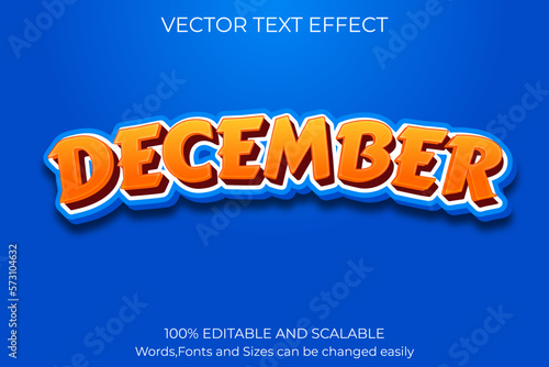Modern 3D editable text effect 