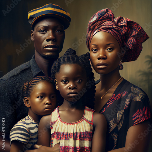 African Family Photos - Generative AI