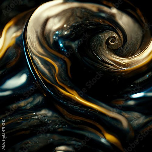 Black swirl of darkness seamless texture / tile