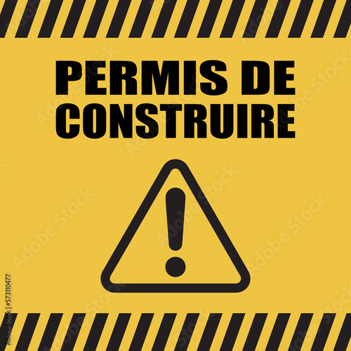 Logo permis de construire.