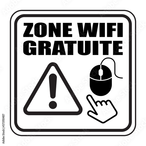 Logo zone wifi gratuite.
