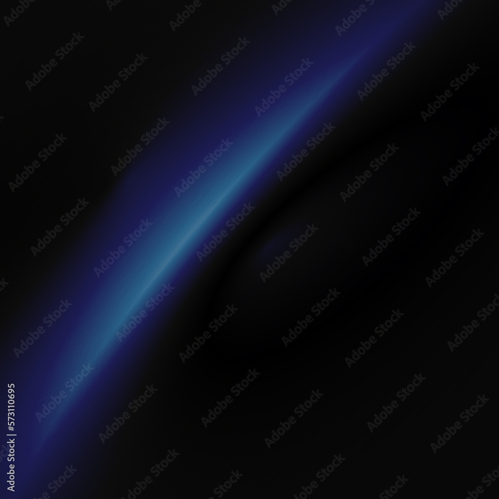 Blue glowing arc on a dark background.3d.
