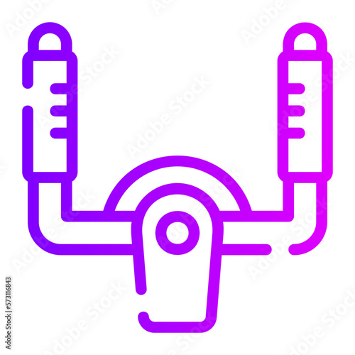 steering wheel gradient icon
