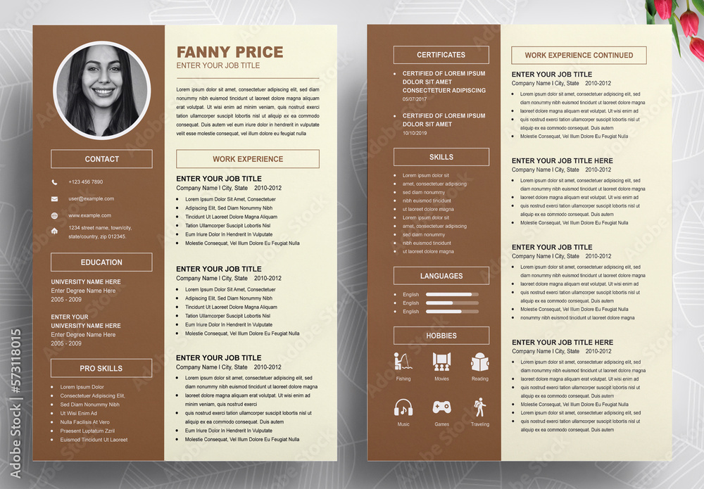 New Style Resume Design Template - 1000 F 573118015 DnfN0Jao7LqE4c3O2M1Ay8FC1BiODJiU 