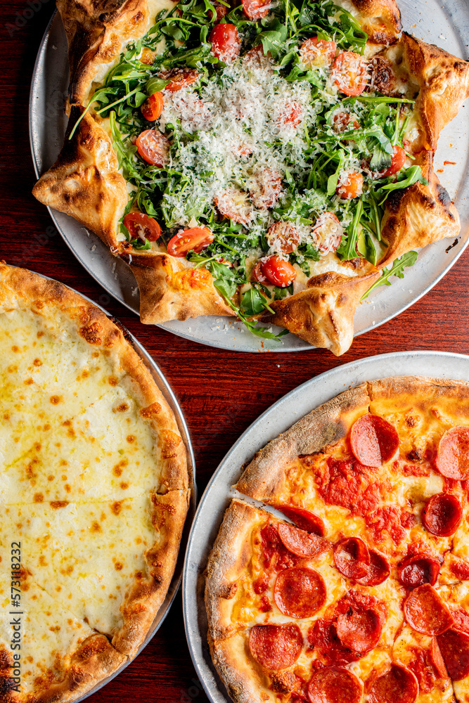 Zdjęcie Stock Pizza. Cheese Pizza. Traditional New York City style