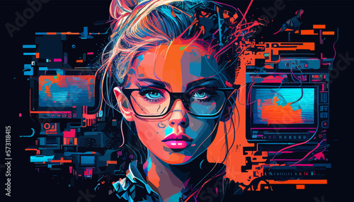 Neon design for women.