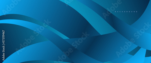 Smooth flow of wavy shapes with gradient vector abstract background, energy movement dark blue design curved lines, relaxing music or technology sound.