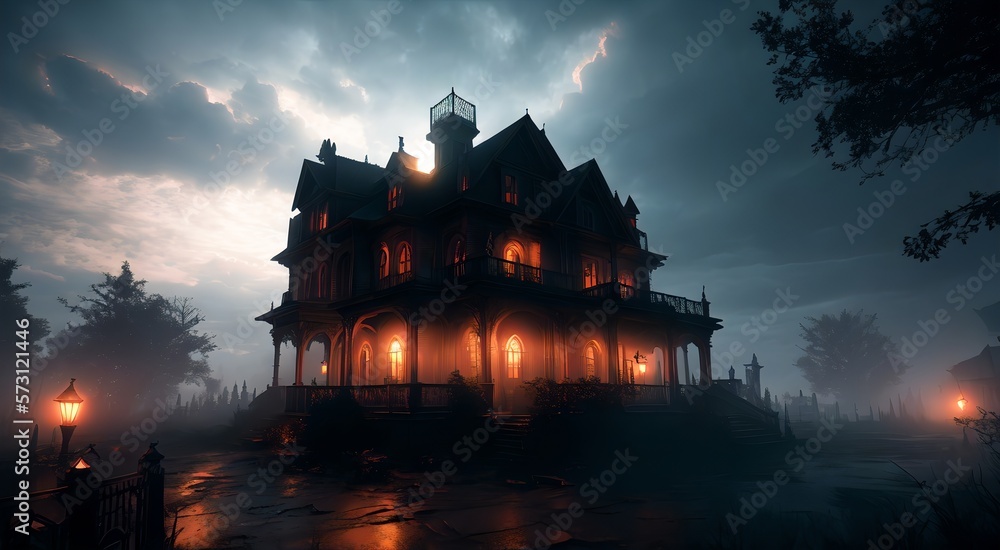Obraz premium Medieval Gothic House [AI Generated]