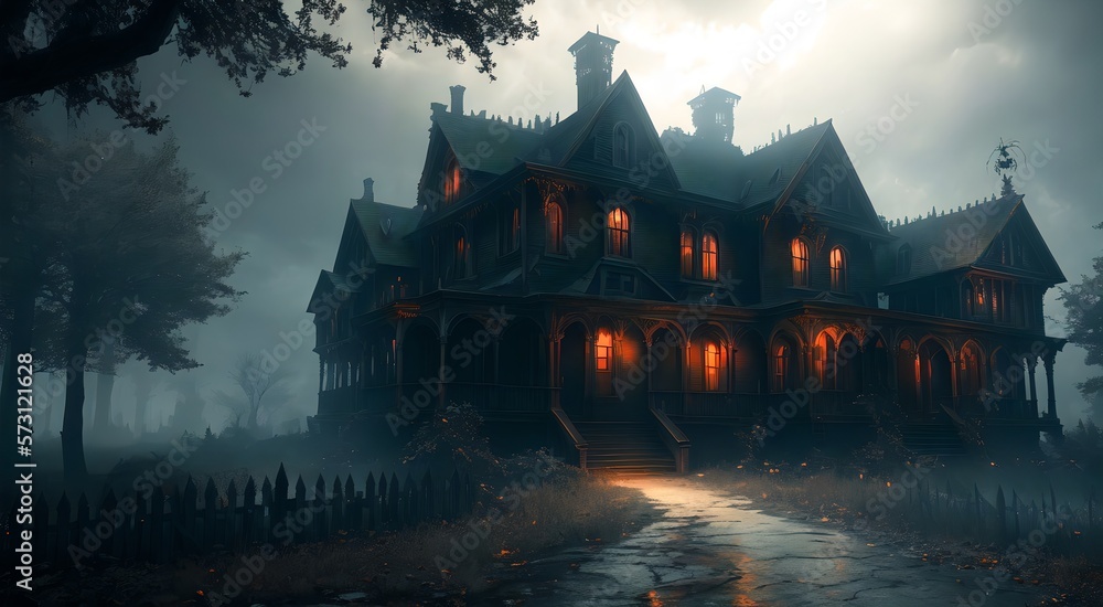 Obraz premium Medieval Gothic House [AI Generated]