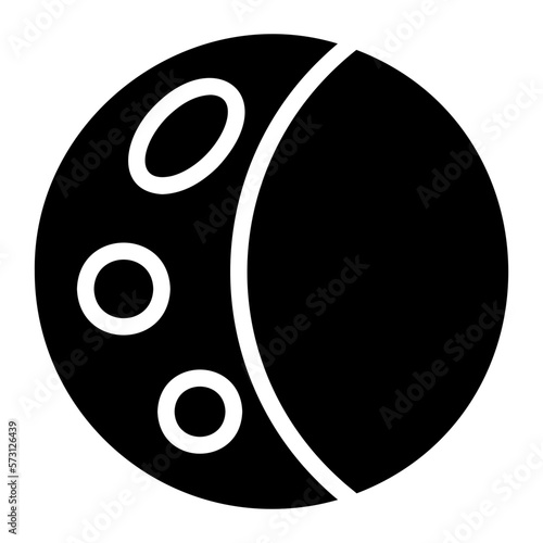 moon phase glyph icon