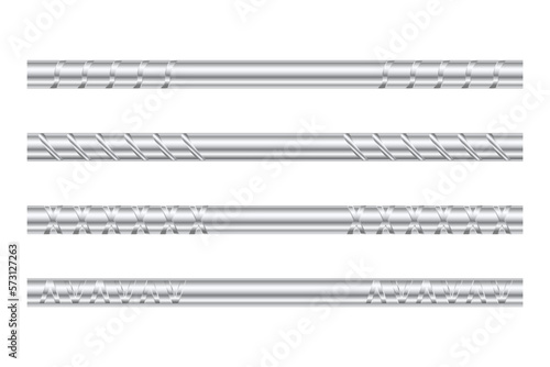 Stainless Steel TMT bar Vector Design 