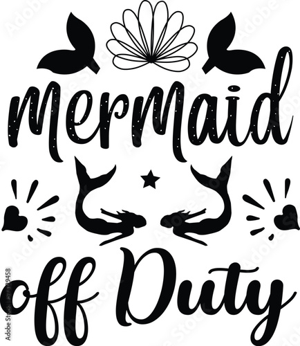 Mermaid off duty svg