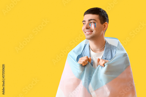 Young man with transgender ...