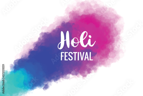 Happy holi festival of colors spray celebration greetings card background