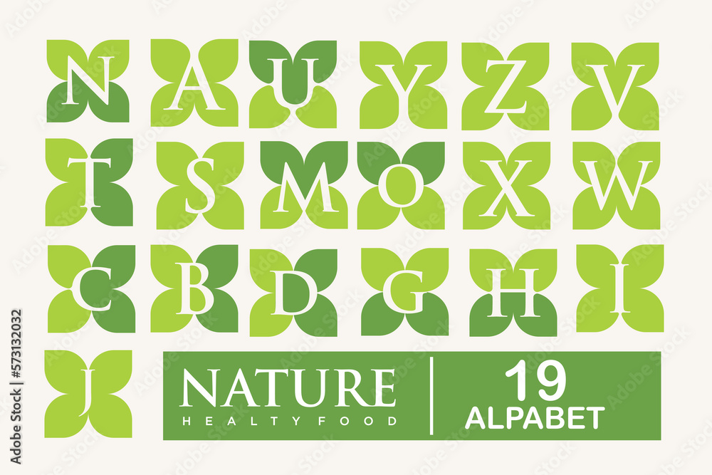 Natural product icon set logo design vector template. Leaf icon Natural product icon set logo design vector template. Leaf icon