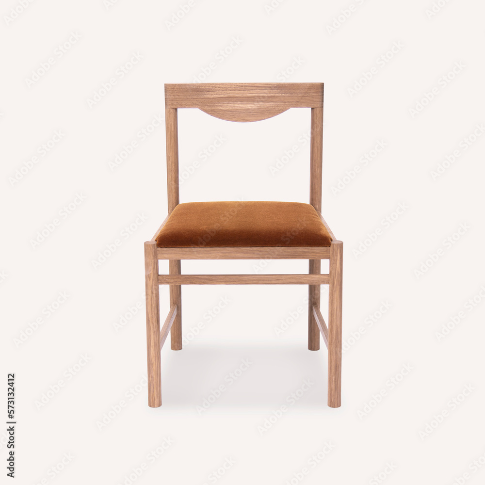 Wooden sitting chair, chair and cushion for house interior Wooden sitting chair, chair and cushion for house interior