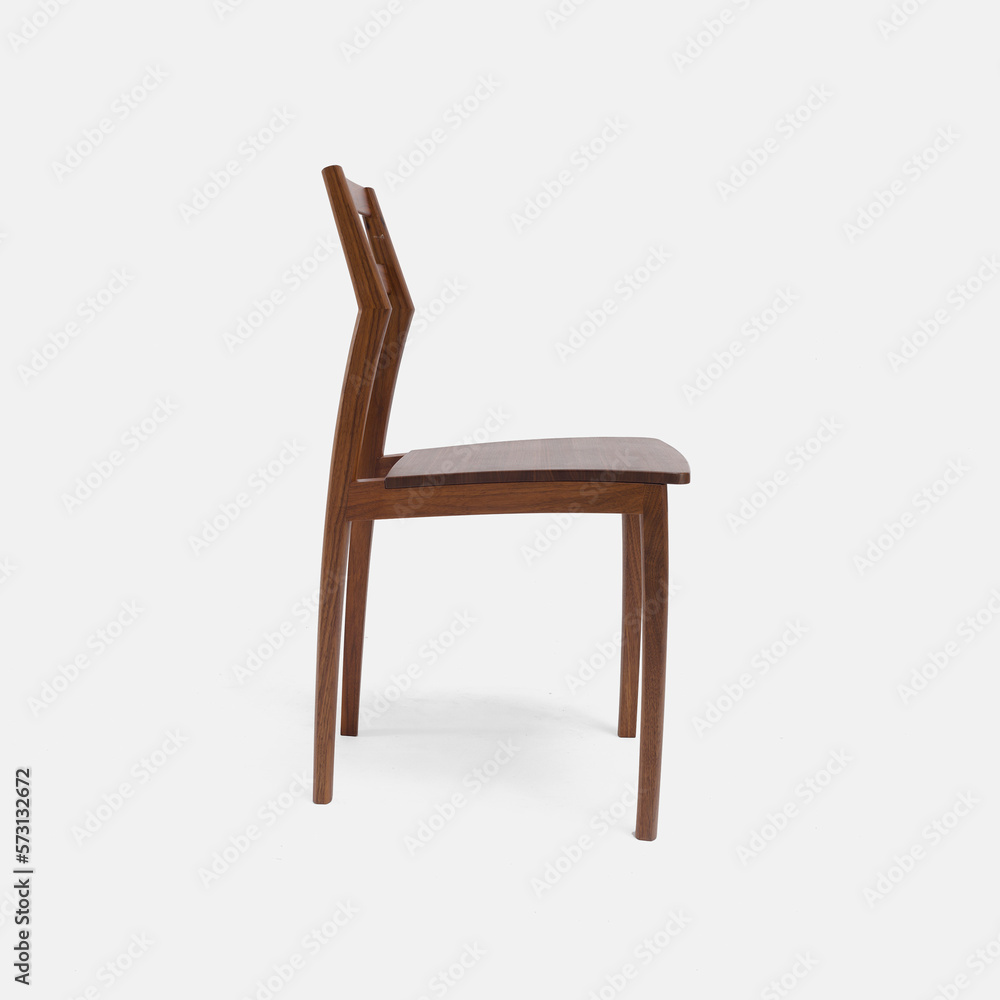 Dark wooden chair, comfortable sitting chair for house