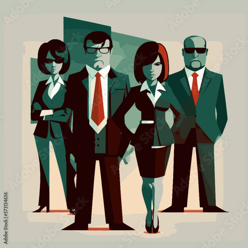 business man and woman