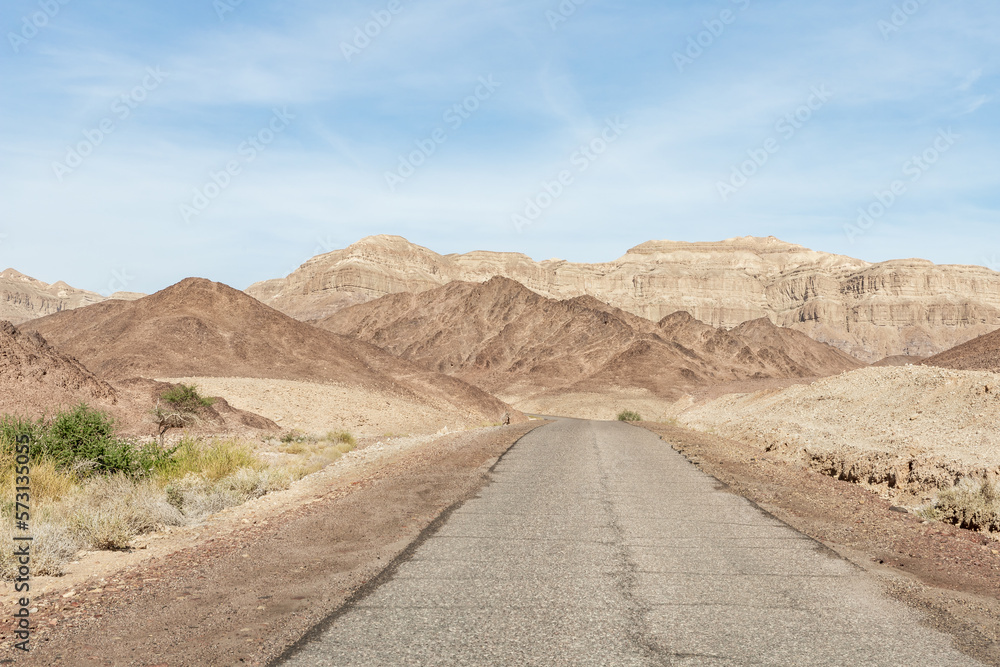 Fantastically  beautiful landscape in the national park Timna, near the city of Eilat, in southern Israel