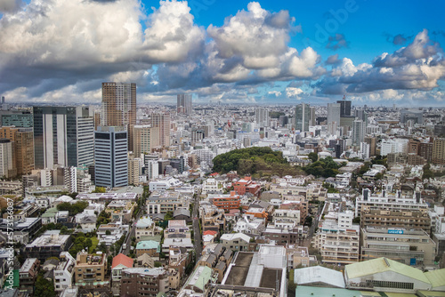 Obraz na płótnie 東京の高層ビルからの眺め w salonie
