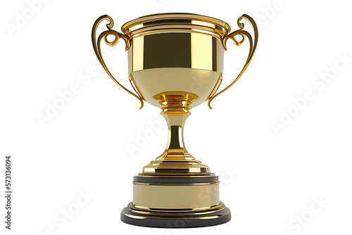 Canvas Print Gold trophy cup isolatedon