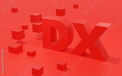 立体的なDXのイメージイラスト