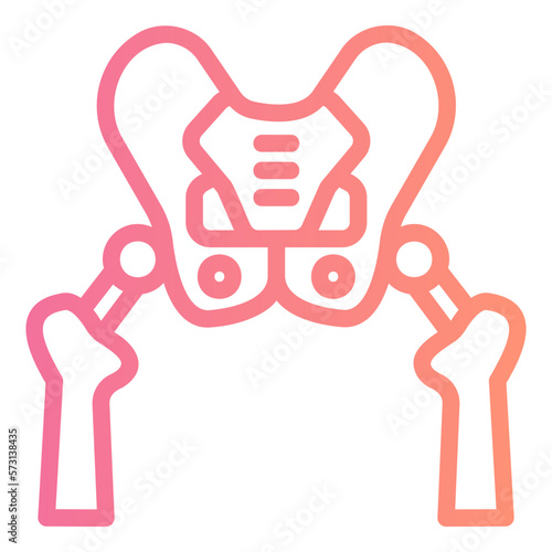 hip replacement gradient icon