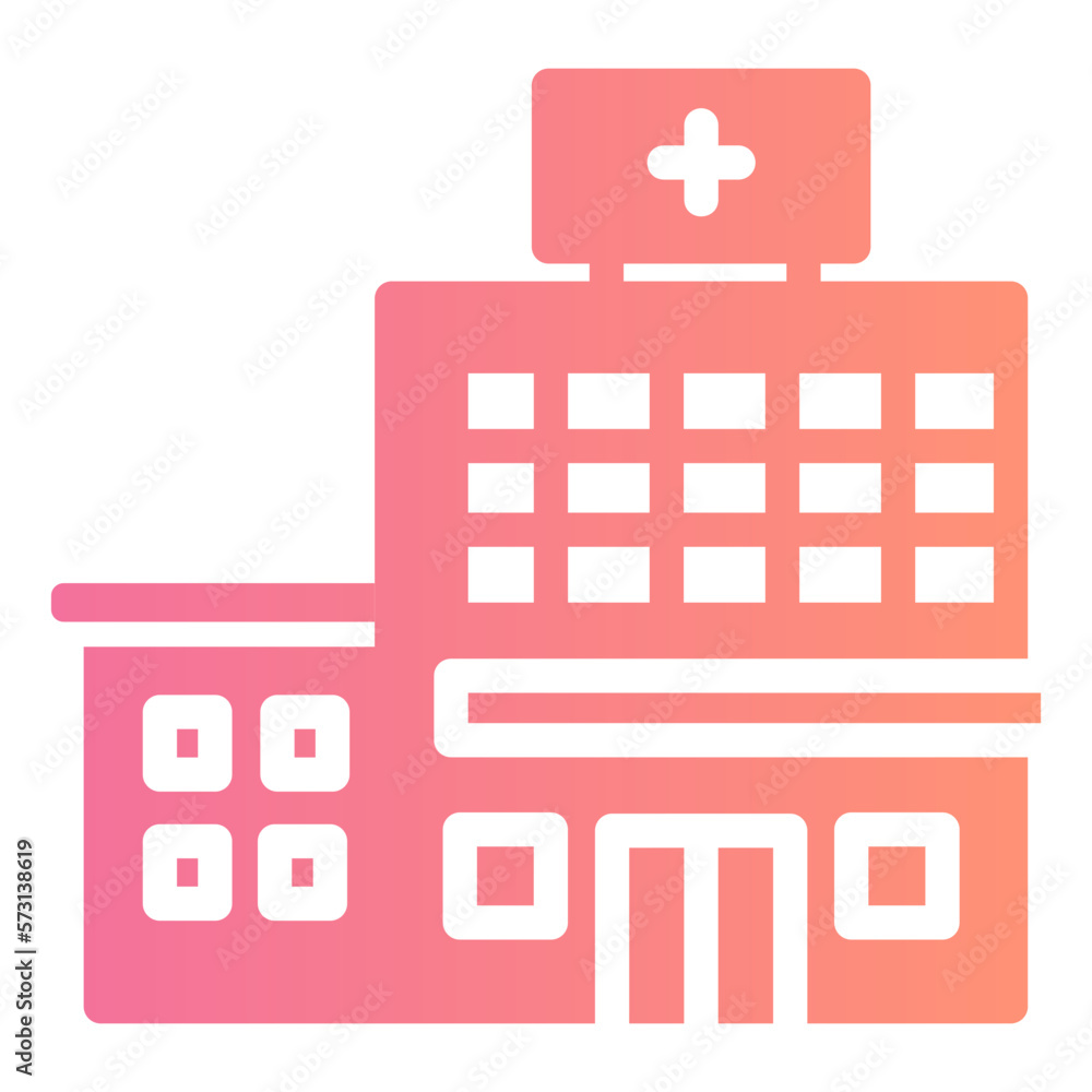 hospital gradient icon hospital gradient icon