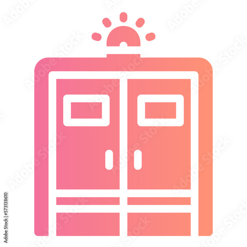 emergency room gradient icon