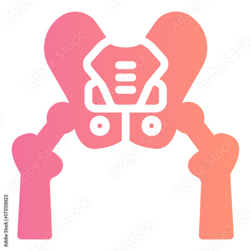 hip replacement gradient icon