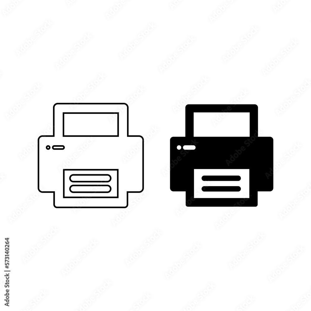 Printer icon - Print symbol - Print paper Printer icon - Print symbol - Print paper
