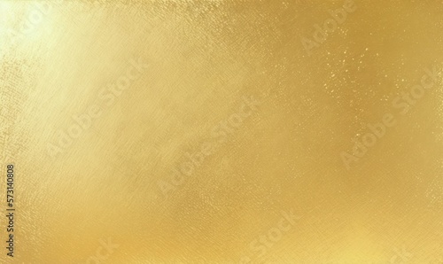 Shiny gold foil polished background with the reflection of golden light.