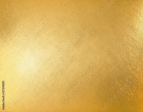 Shiny gold foil polished background with the reflection of golden light.