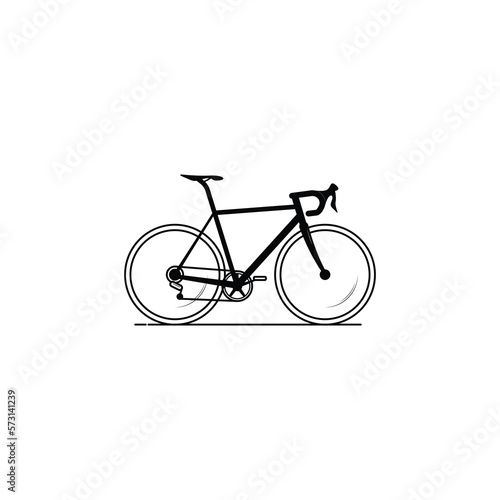 Sport bicycle icon isolated vector graphics