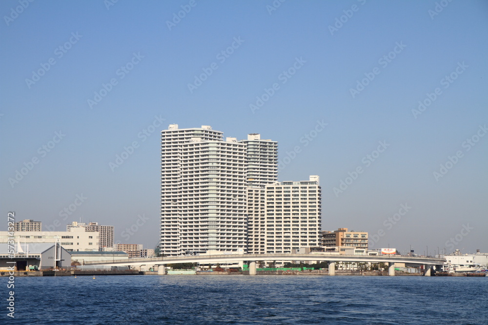 Naklejka premium 高層マンション群