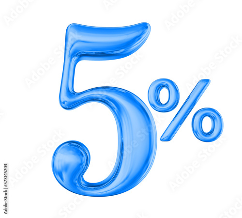 Percent 5 Blue Sale off Discount