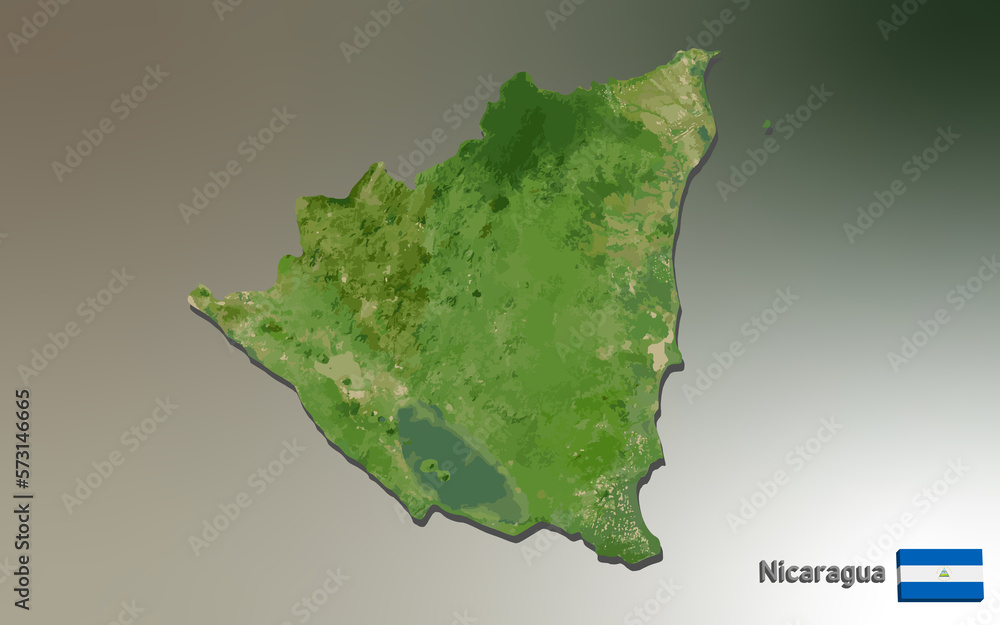 Nicaragua Mosaic Map