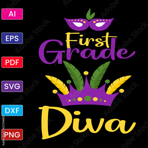FIRST GRADE DIVA T SHIRT